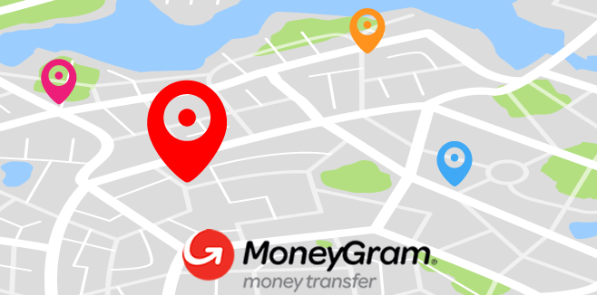 Pagar en una oficina de MoneyGram con dinero en efectivo